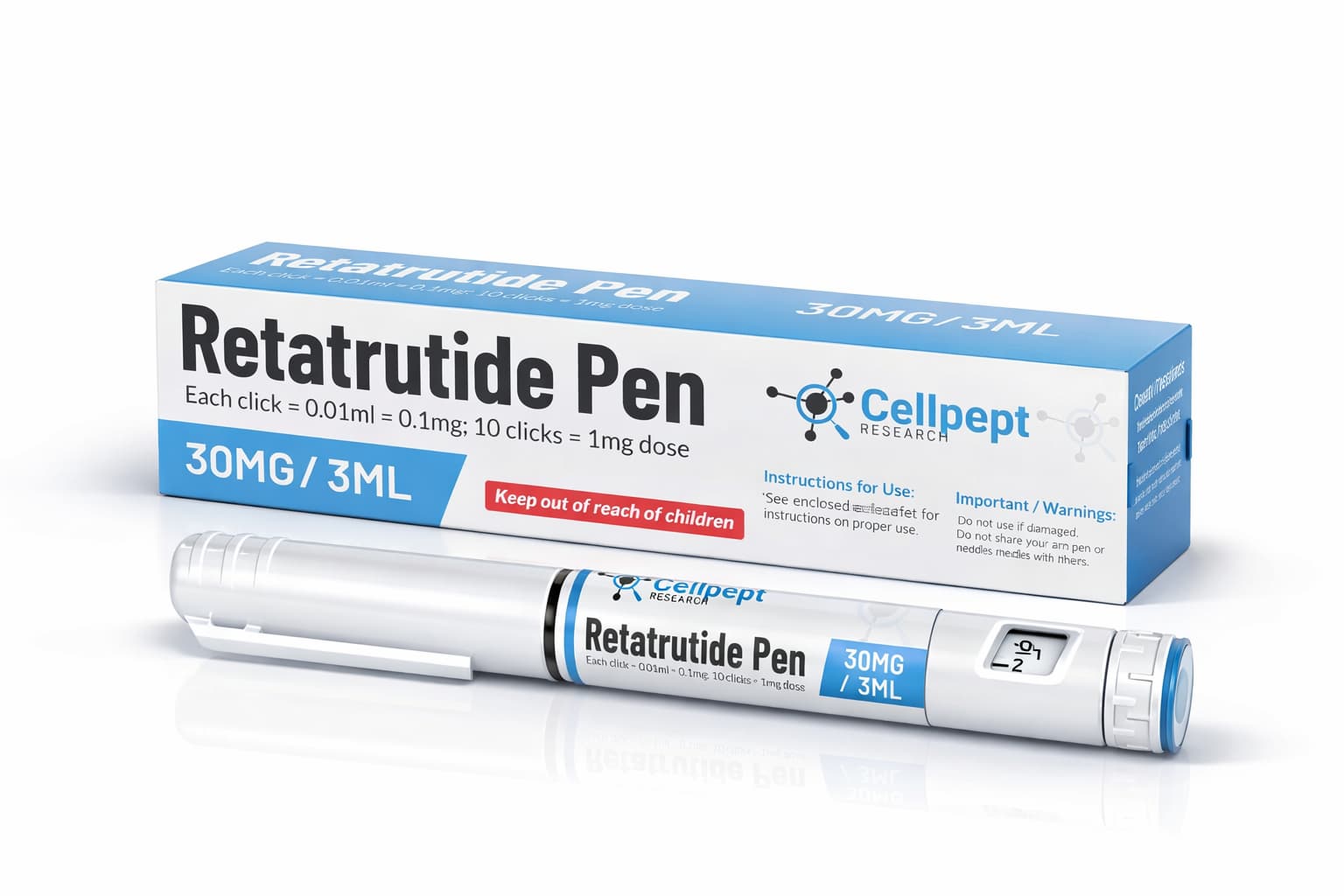 custom retatrutide pen packaging